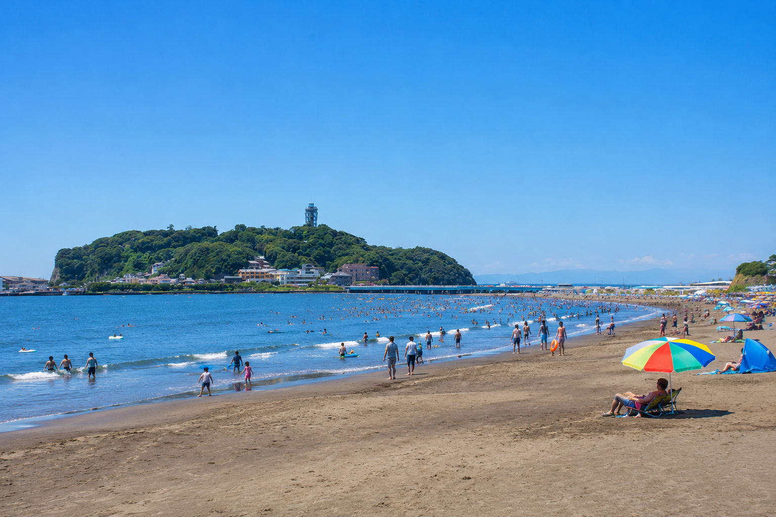 江ノ島水族館前ビーチ・片瀬東浜