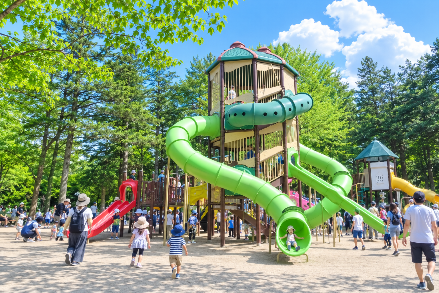 昭和記念公園 こどもの森｜子連れで楽しめる？雲の海・虹のハンモック・大型遊具まで解説