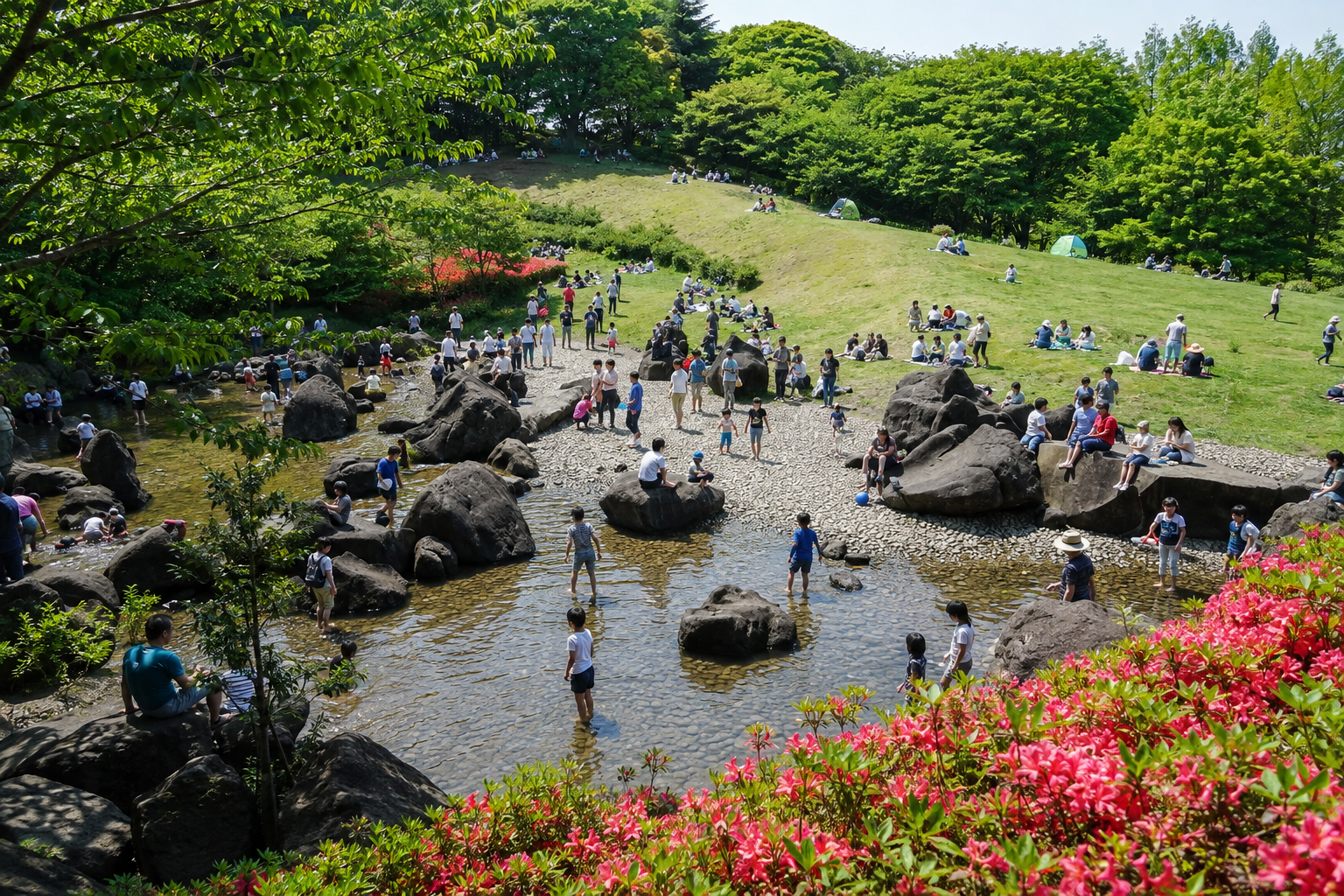 県立四季の森公園 じゃぶじゃぶ池