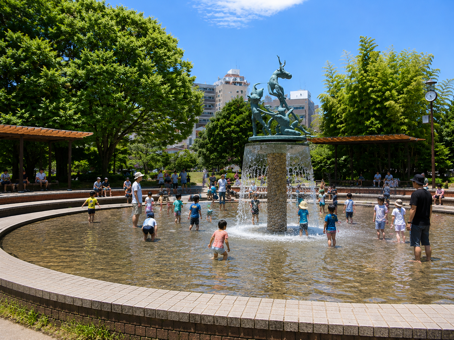 日暮里南公園 じゃぶじゃぶ池
